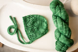 Bodhi NB knit bonnet + wrap set | RTS